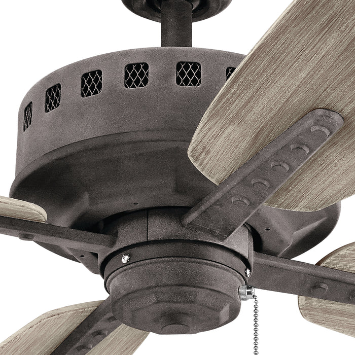 Kichler 310152WZC 52" Ceiling Fan, Weathered Zinc