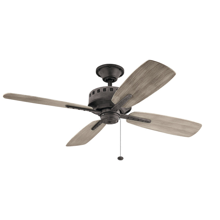 Kichler 310152WZC 52" Ceiling Fan, Weathered Zinc