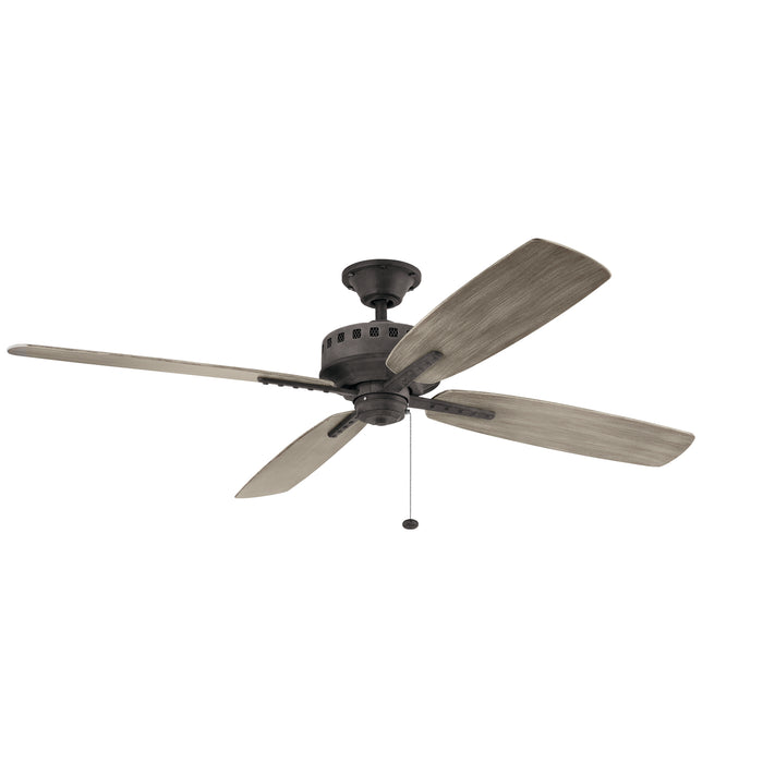 Kichler 310165WZC 65" Ceiling Fan, Weathered Zinc