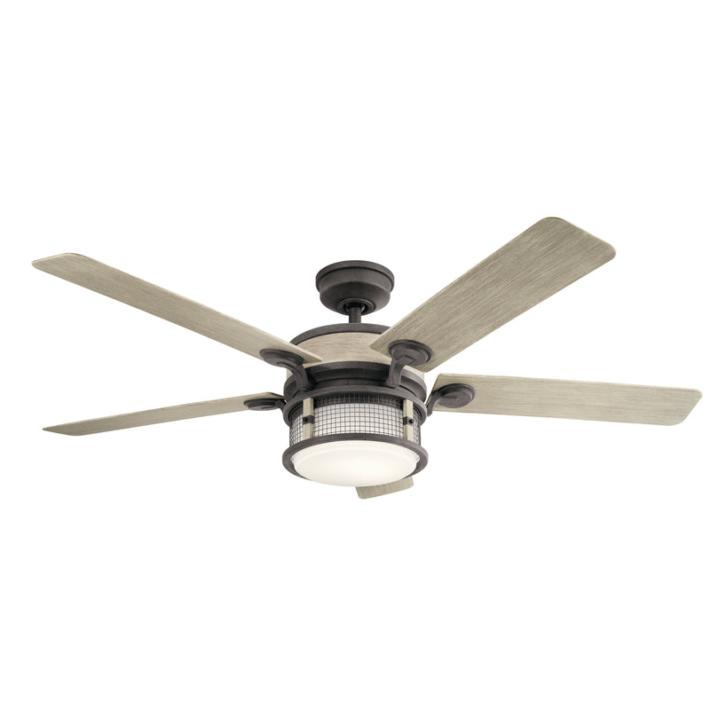 Kichler 310170WZC 60"Ceiling Fan, Weathered Zinc