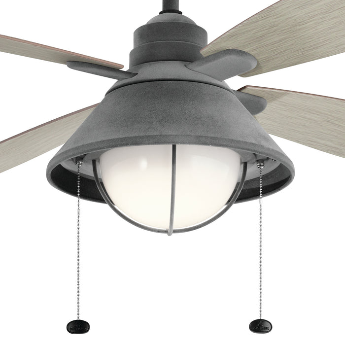 Kichler 310181WZC 54" Ceiling Fan, Weathered Zinc