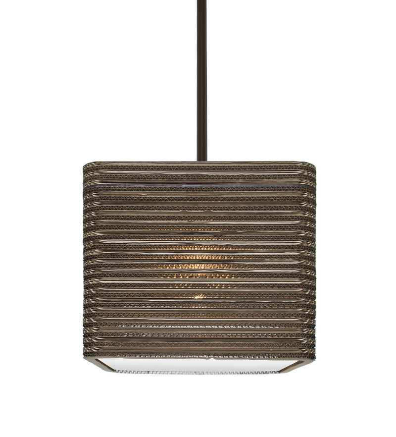 Besa 1TT-KIRK12-LED-BR One Light Pendant, Bronze