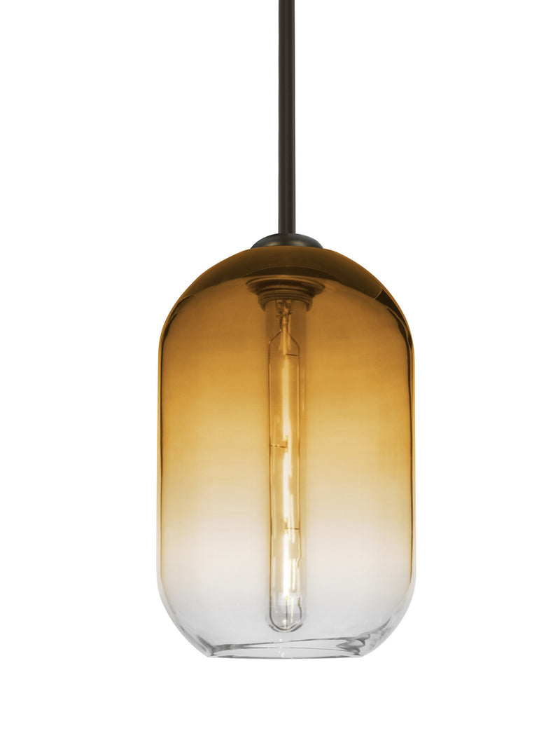 Besa 1TT-OMEGA12AM-EDIL-BR One Light Pendant, Bronze