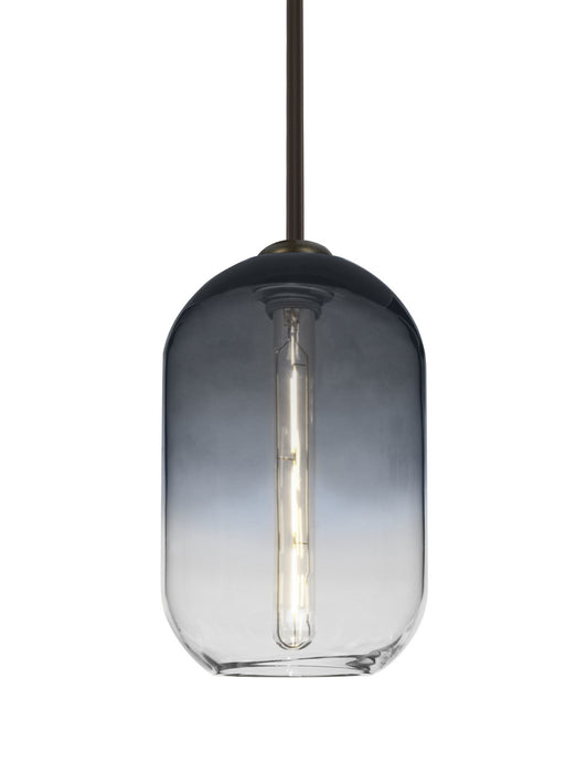 Besa 1TT-OMEGA12ST-EDIL-BR One Light Pendant, Bronze