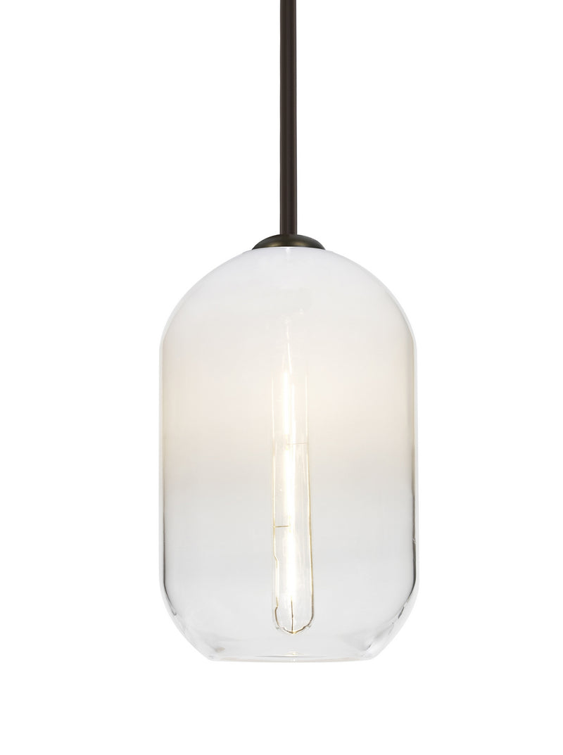Besa 1TT-OMEGA12WH-EDIL-BR One Light Pendant, Bronze