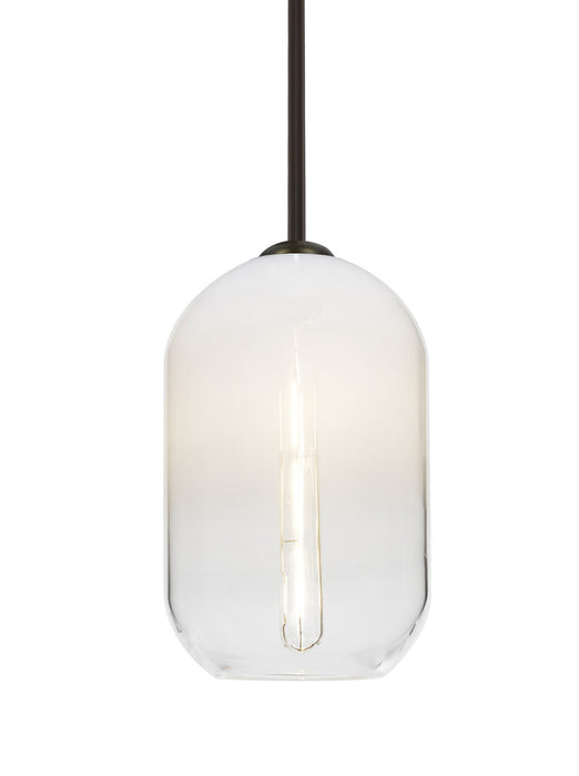 Besa 1TT-OMEGA12WH-EDIL-BR One Light Pendant, Bronze
