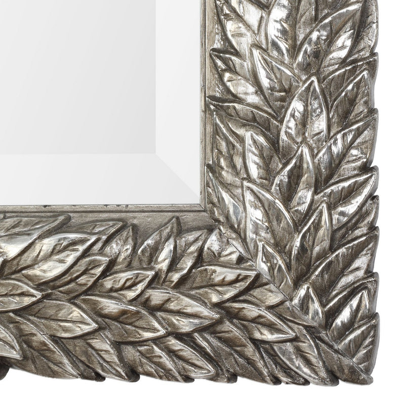Uttermost 09359 Mirror, Burnished Metallic Silver