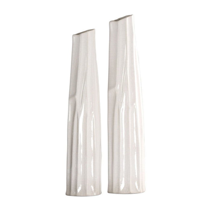 Uttermost 18868 Vases, S/2, White
