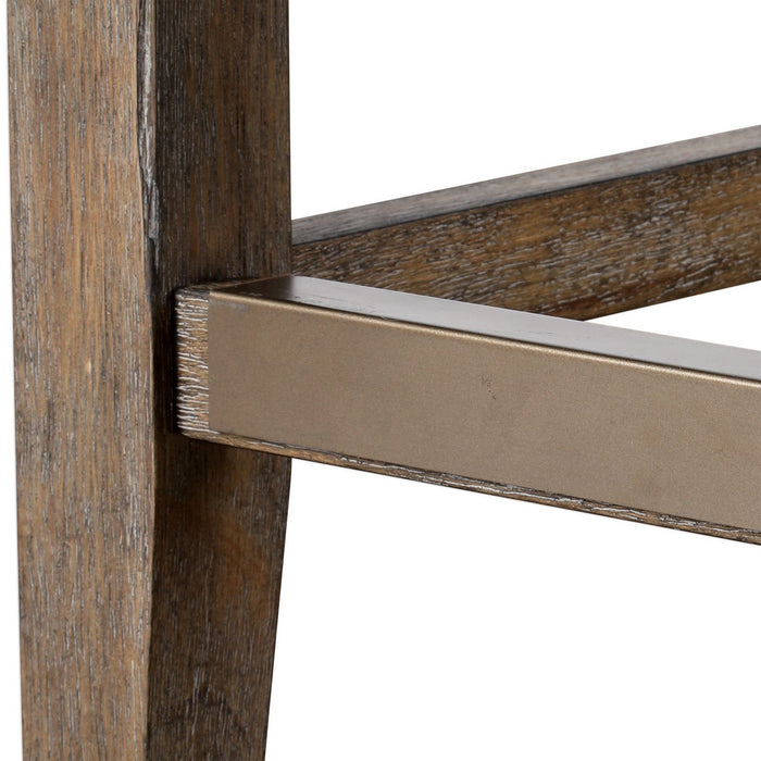Uttermost 23433 Counter Stool, Polished Nickel
