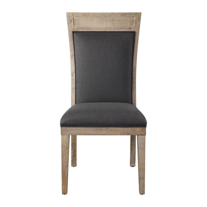Uttermost 23440 Arm Chair, Dark Gray