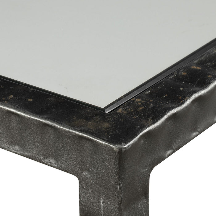 Uttermost 24810 Console Table, Aged Gunmetal