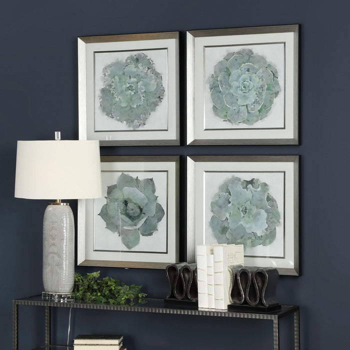 Uttermost 33679 Wall Art, Silver Leaf