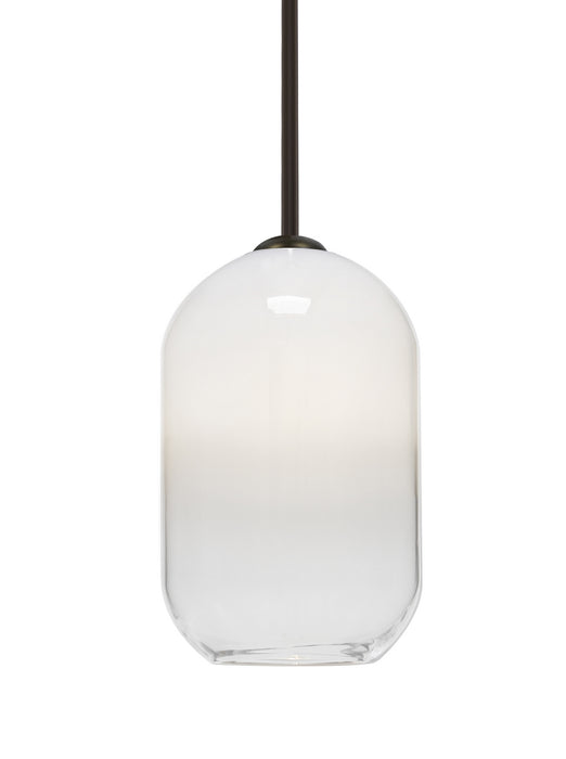 Besa 1TT-OMEGA12WH-BR One Light Pendant, Bronze