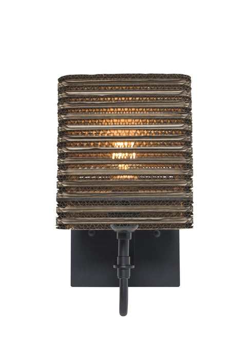 Besa 1WG-KIRK6-LED-BK One Light Wall Pendant, Black