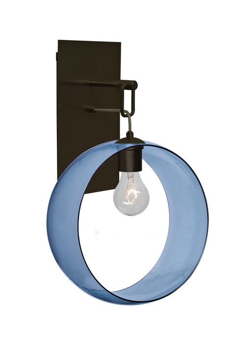 Besa 1WP-PLATOBL-BR-NI One Light Wall Pendant, Bronze
