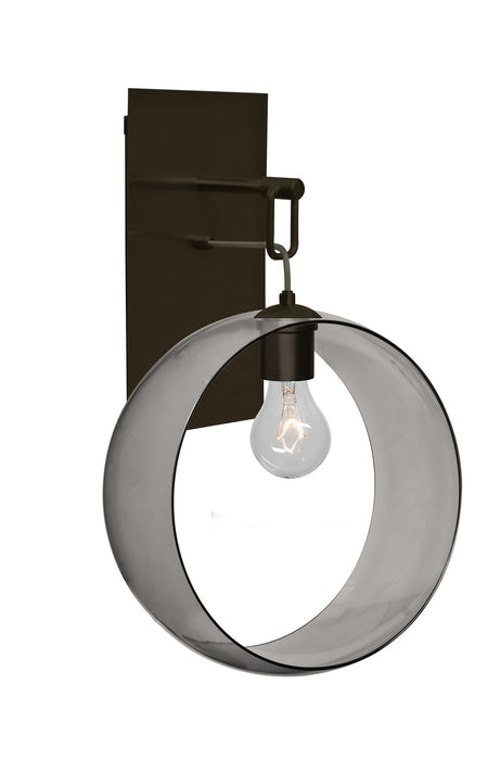 Besa 1WP-PLATOSM-BR-NI One Light Wall Pendant, Bronze