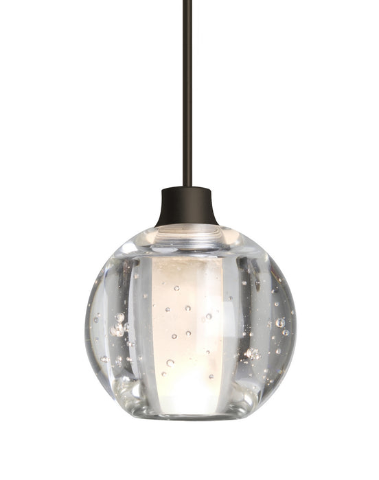 Besa 1XC-BOCA5BB-BR One Light Pendant, Bronze