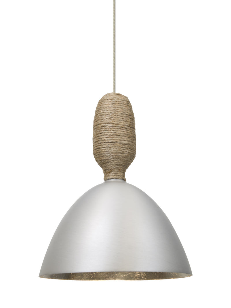 Besa 1XT-CREED-LED-SN One Light Pendant, Satin Nickel