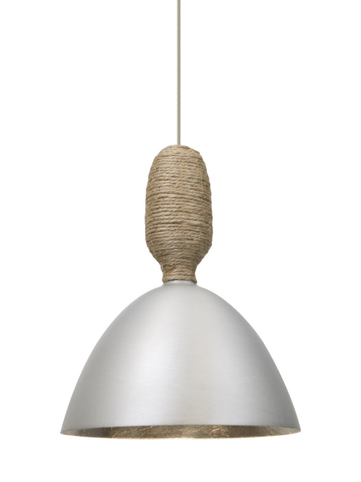 Besa 1XT-CREED-LED-SN One Light Pendant, Satin Nickel