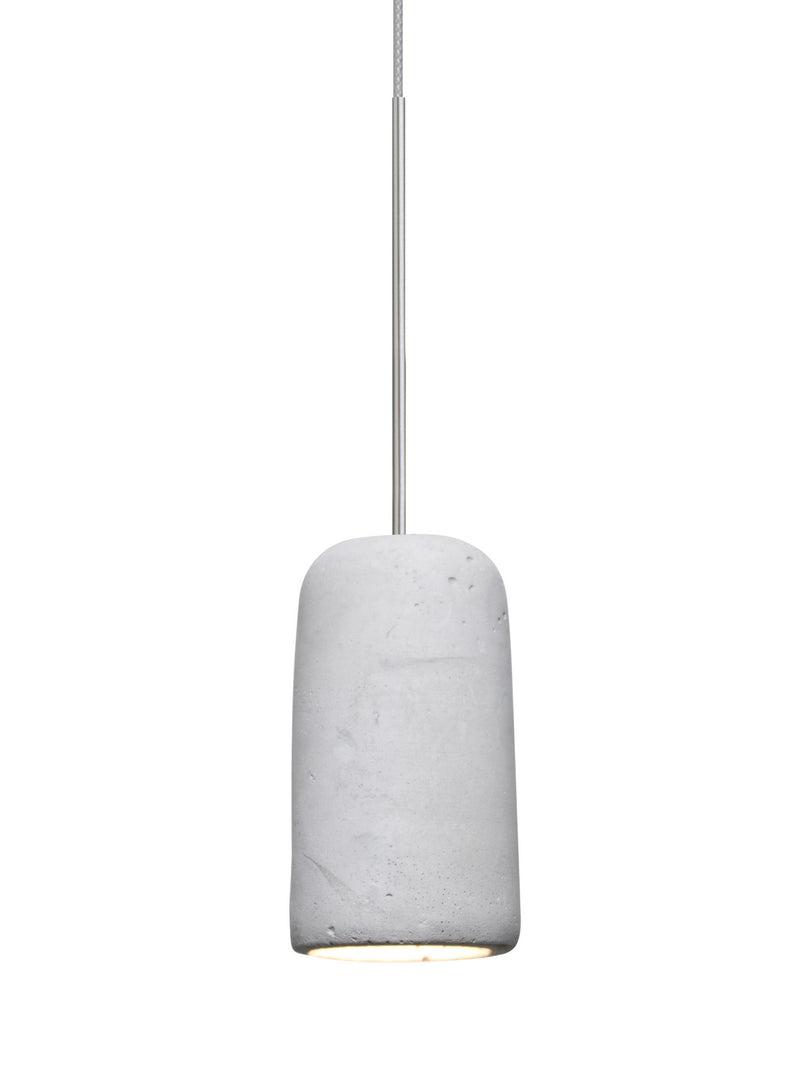 Besa 1XT-GLIDENA-LED-SN One Light Pendant, Satin Nickel