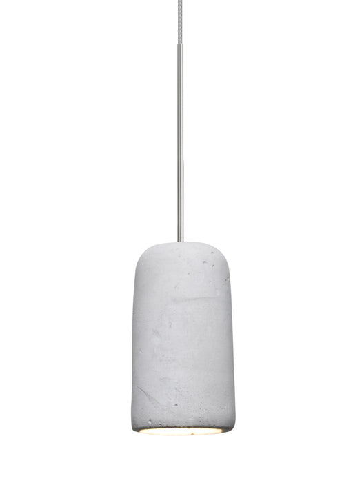 Besa 1XT-GLIDENA-LED-SN One Light Pendant, Satin Nickel