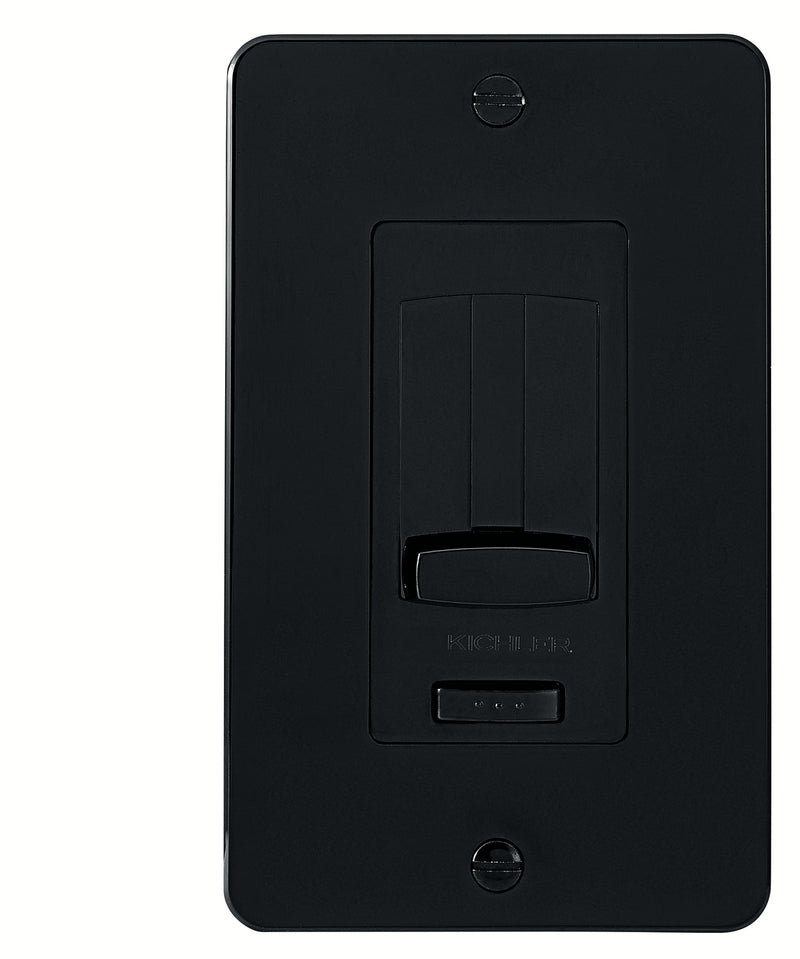 Kichler 1DDTRIMBK LED Driver + Dimmer Trim, Black Material (Not Painted)