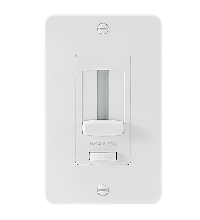 Kichler 1DDTRIMWH LED Driver + Dimmer Trim, White Material (Not Painted)