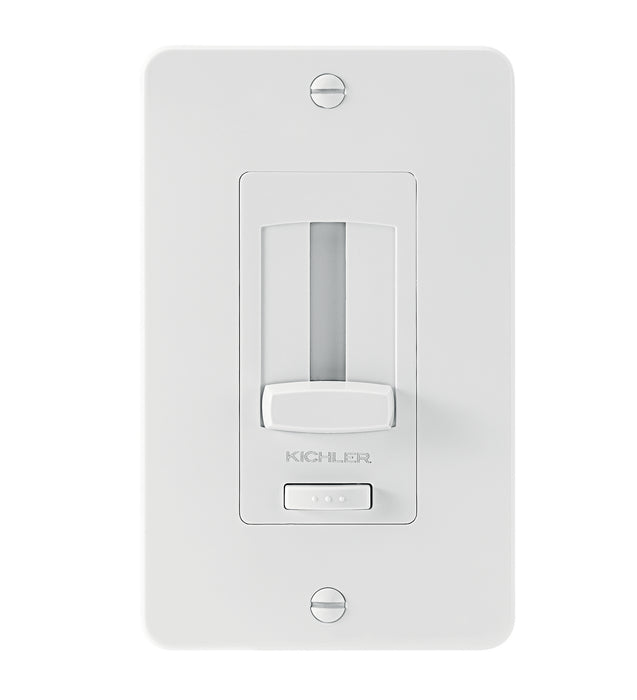 Kichler 1DDTRIMWH LED Driver + Dimmer Trim, White Material (Not Painted)
