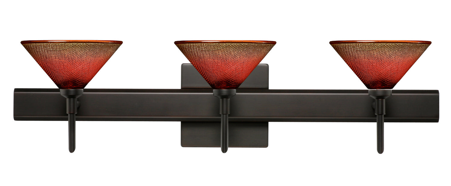 Besa 3SW-117681-BR-SQ Wall Sconce, Bronze