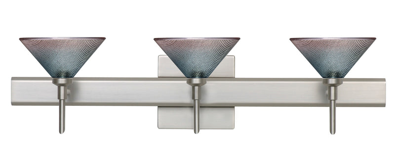 Besa 3SW-117691-SN-SQ Wall Sconce, Satin Nickel