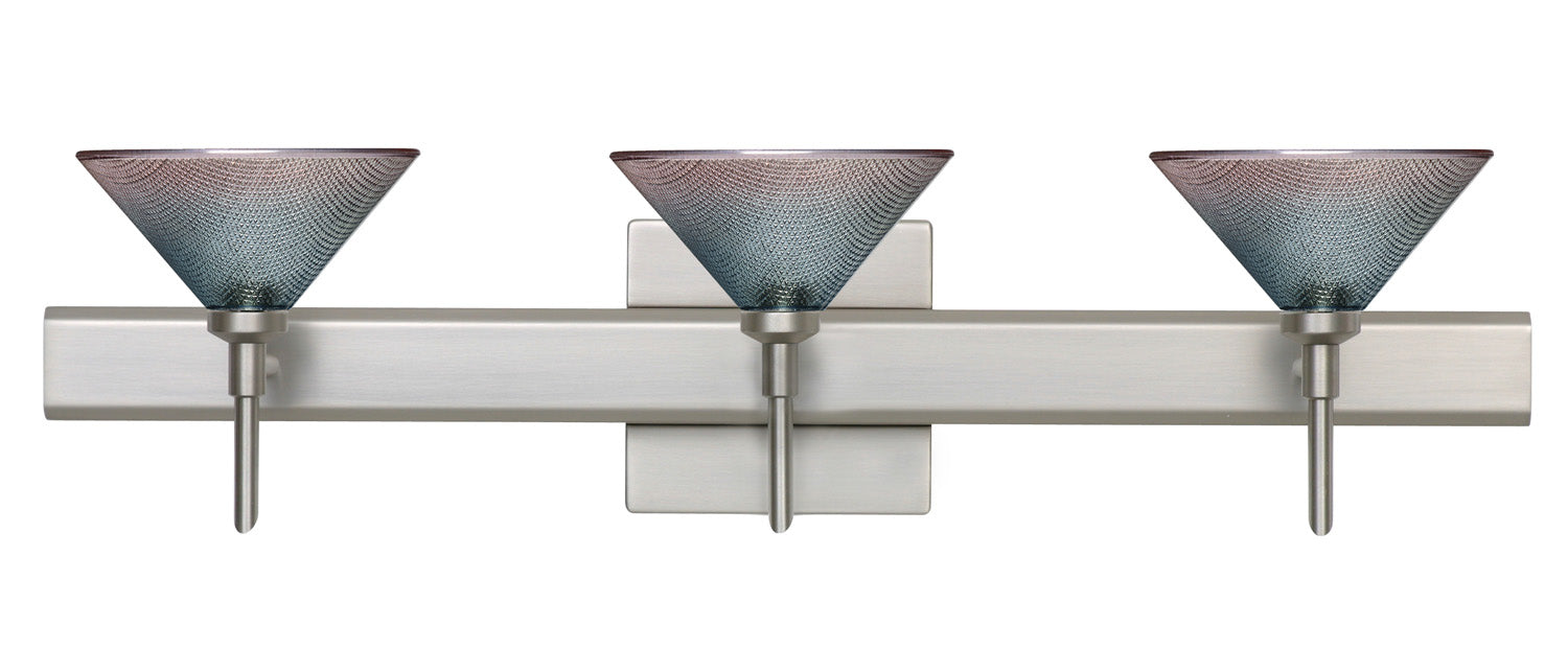Besa 3SW-117691-SN-SQ Wall Sconce, Satin Nickel