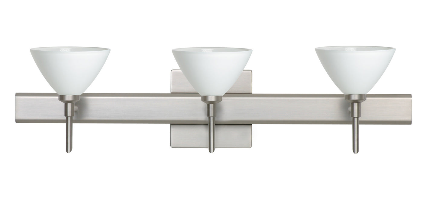 Besa 3SW-174307-SN-SQ Wall Sconce, Satin Nickel