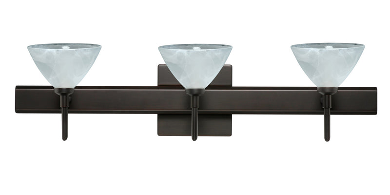 Besa 3SW-174352-BR-SQ Wall Sconce, Bronze
