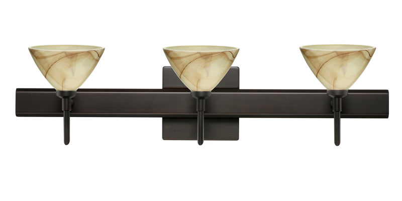 Besa 3SW-174383-BR-SQ Wall Sconce, Bronze