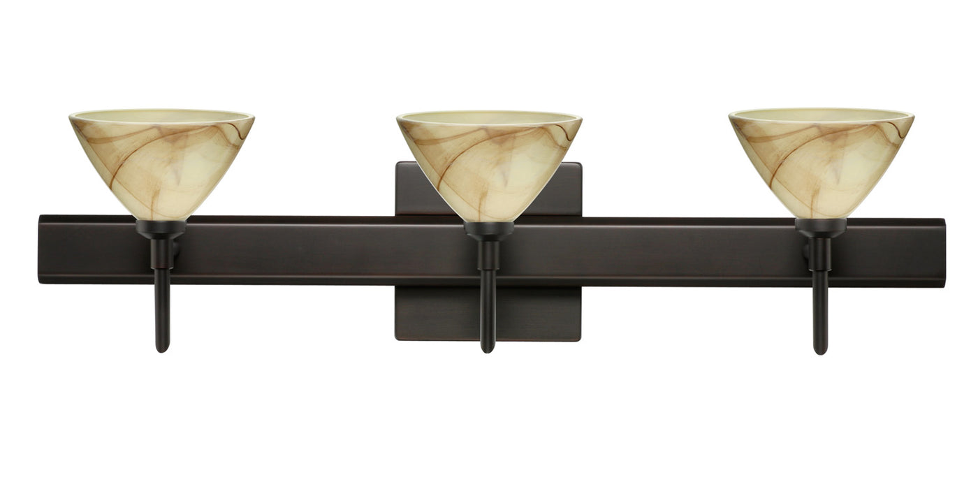 Besa 3SW-174383-BR-SQ Wall Sconce, Bronze