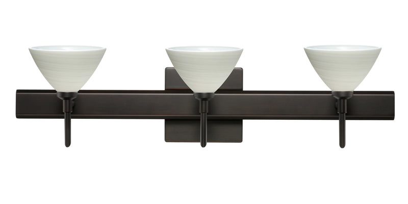Besa 3SW-1743KR-BR-SQ Wall Sconce, Bronze