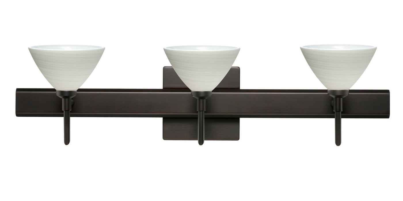 Besa 3SW-1743KR-BR-SQ Wall Sconce, Bronze