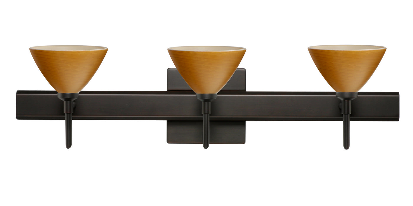 Besa 3SW-1743OK-BR-SQ Wall Sconce, Bronze