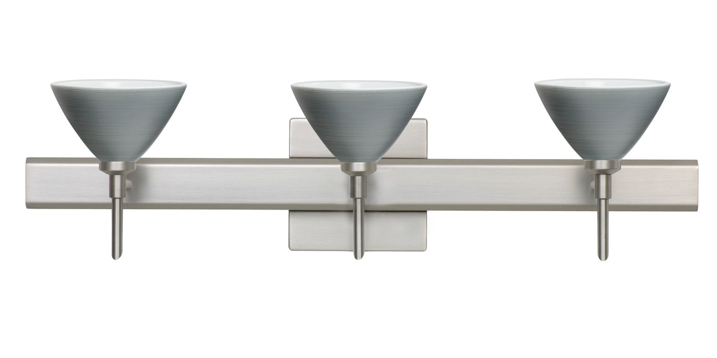 Besa 3SW-1743TN-SN-SQ Wall Sconce, Satin Nickel