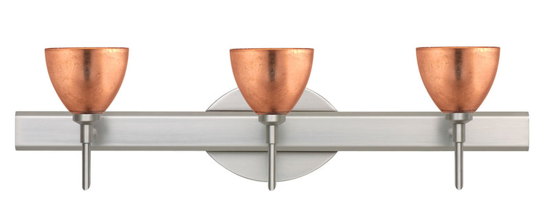 Besa 3SW-1758CF-SN Wall Sconce, Satin Nickel