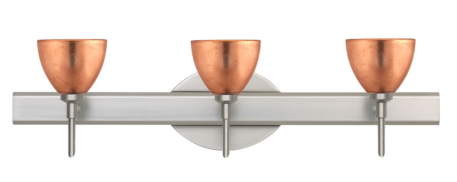Besa 3SW-1758CF-SN Wall Sconce, Satin Nickel