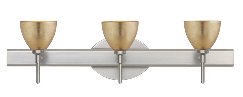 Besa 3SW-1758GF-SN Wall Sconce, Satin Nickel