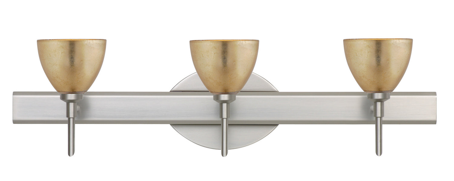Besa 3SW-1758GF-SN Wall Sconce, Satin Nickel