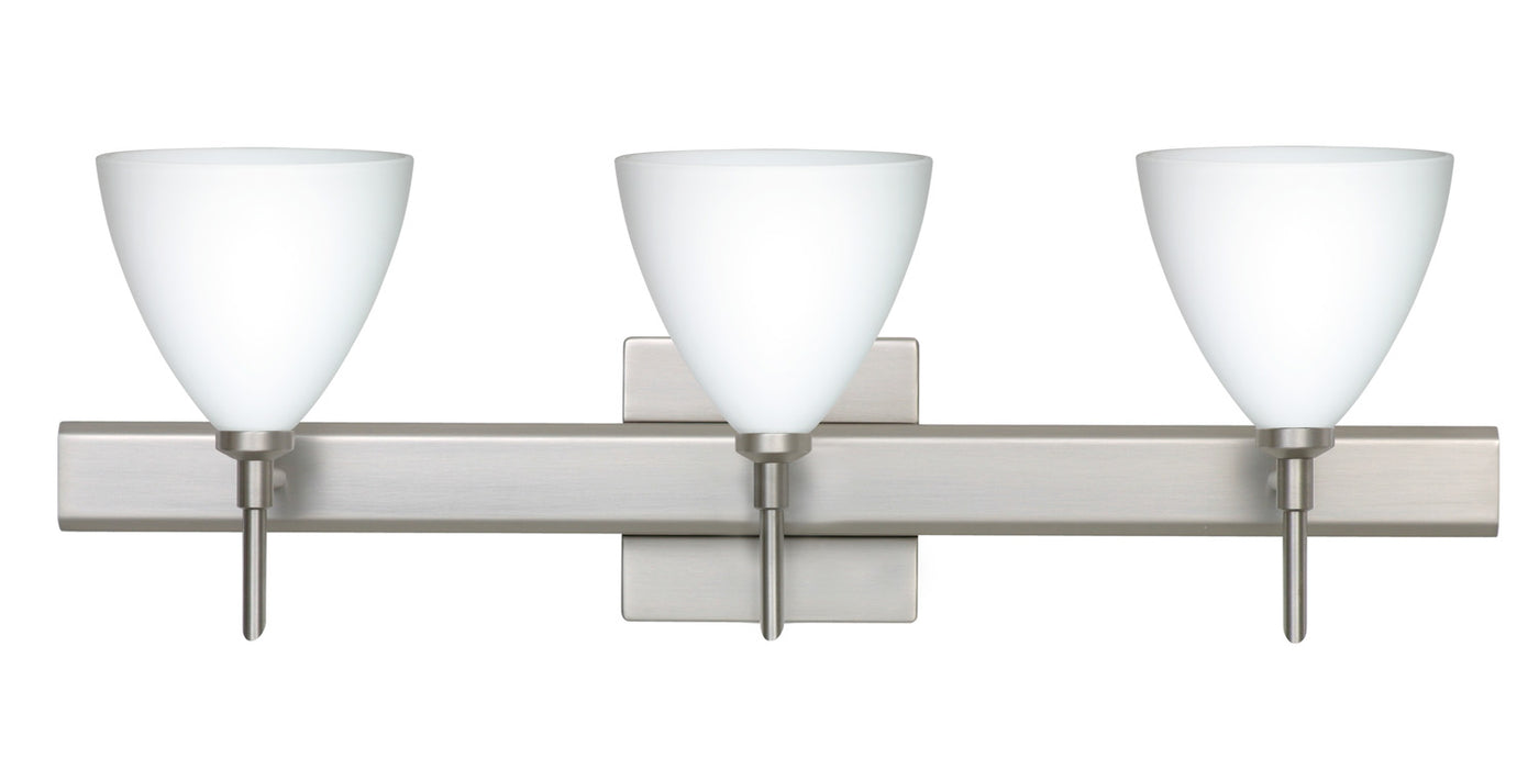 Besa 3SW-177907-SN-SQ Wall Sconce, Satin Nickel