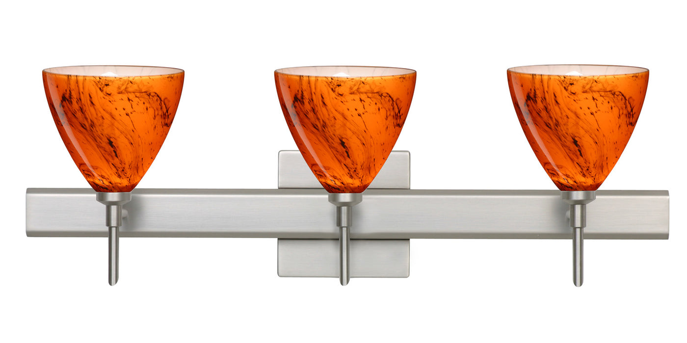 Besa 3SW-1779HB-SN-SQ Wall Sconce, Satin Nickel