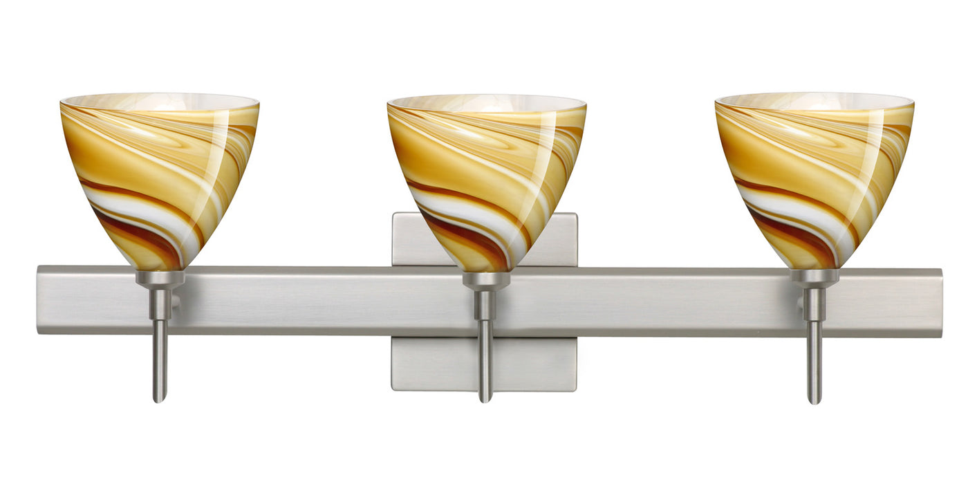 Besa 3SW-1779HN-SN-SQ Wall Sconce, Satin Nickel