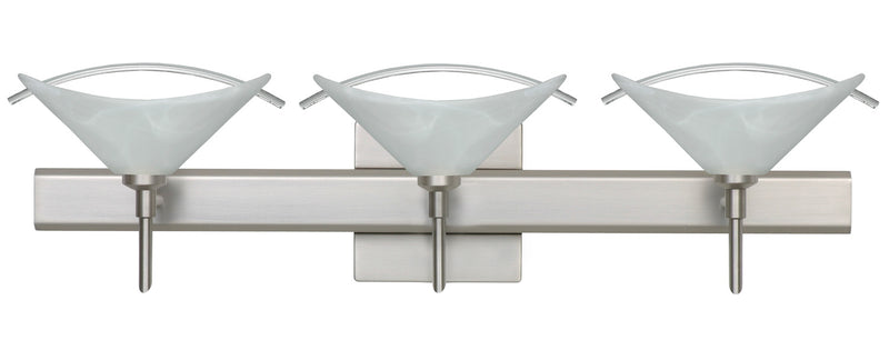Besa 3SW-181304-SN-SQ Wall Sconce, Satin Nickel