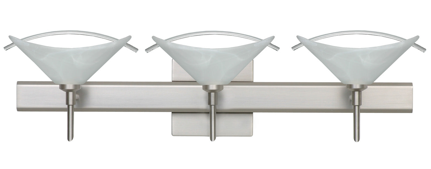 Besa 3SW-181304-SN-SQ Wall Sconce, Satin Nickel