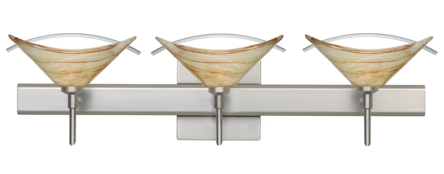 Besa 3SW-181305-SN-SQ Wall Sconce, Satin Nickel