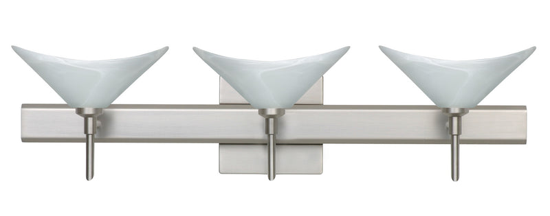 Besa 3SW-191352-SN-SQ Wall Sconce, Satin Nickel